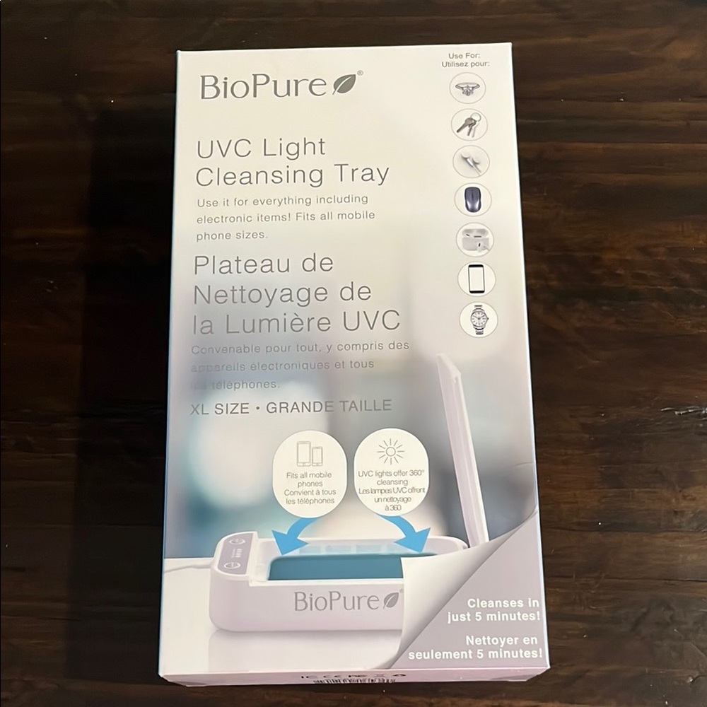 BioPure UVC Light Cleansing Tray